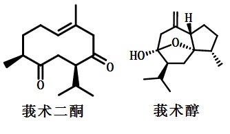 莪术油成分的化学结构式